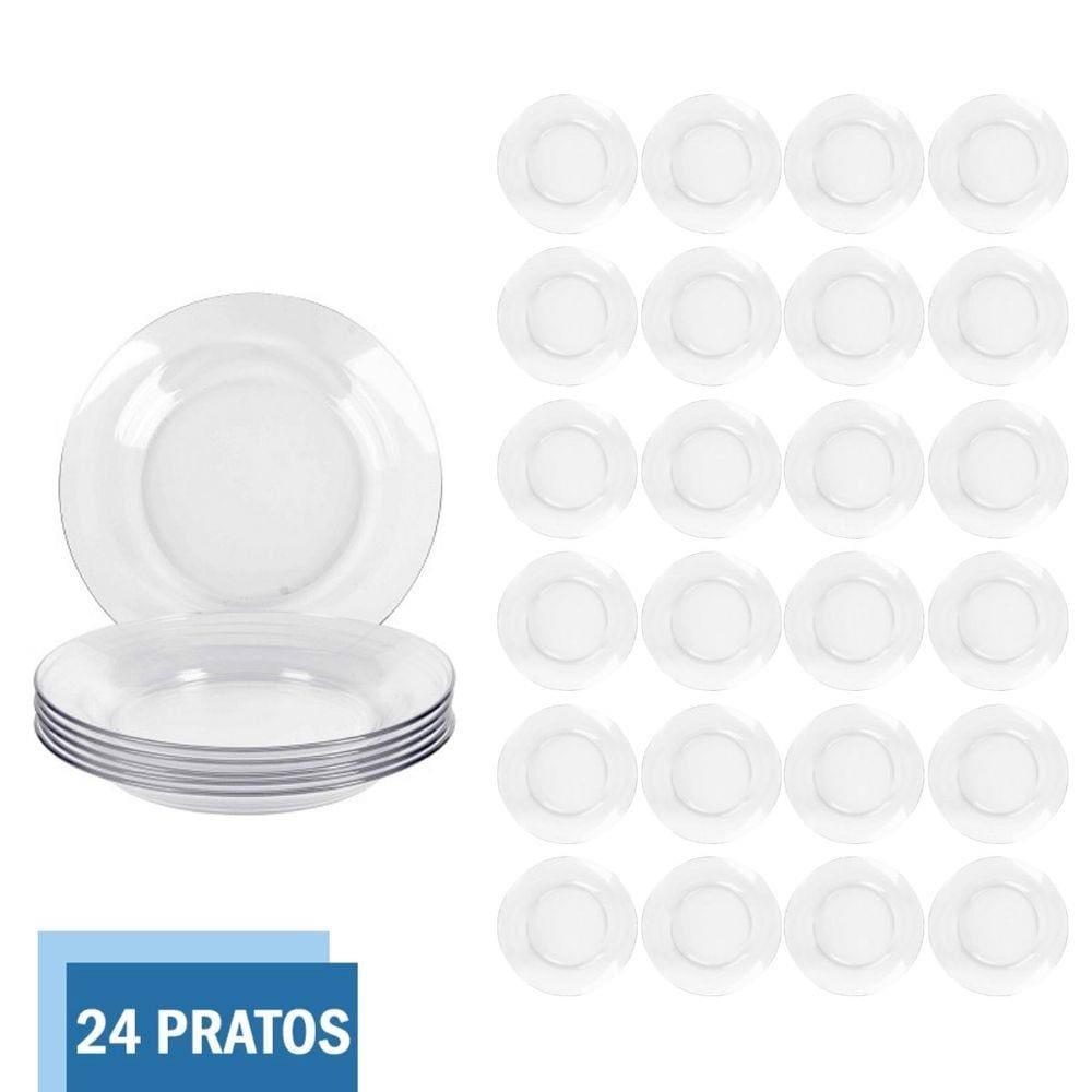 Prato Temperado 22cm Fundo Astral Refeição Duralex - 24 Unid