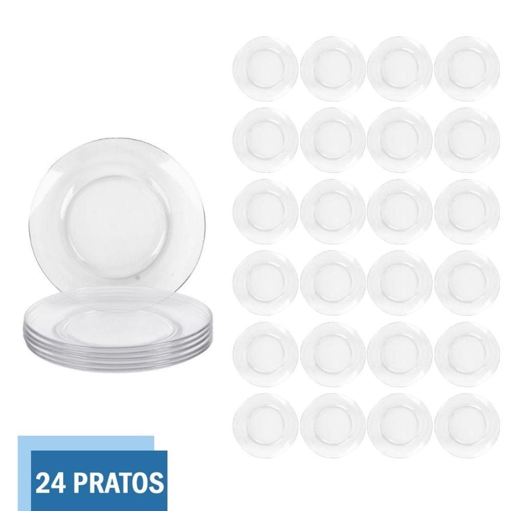 Prato Temperado 22cm Raso Astral Refeição Duralex - 24 Unid