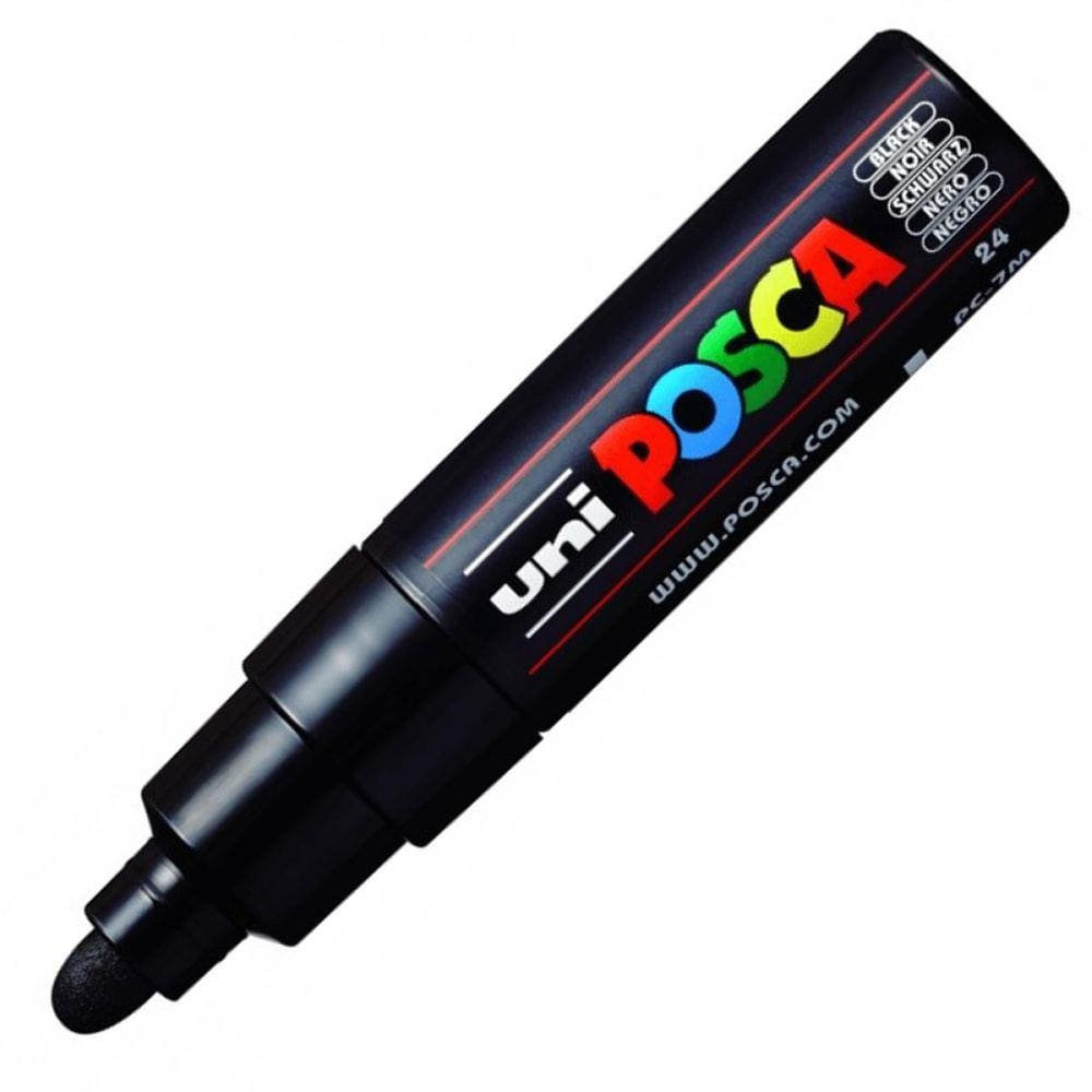 Caneta Marcador Uni Posca Pc-7M Uniball Preta