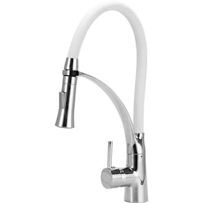 Torneira Gourmet Flexível Prizi Monocomando Branca - KE-6001