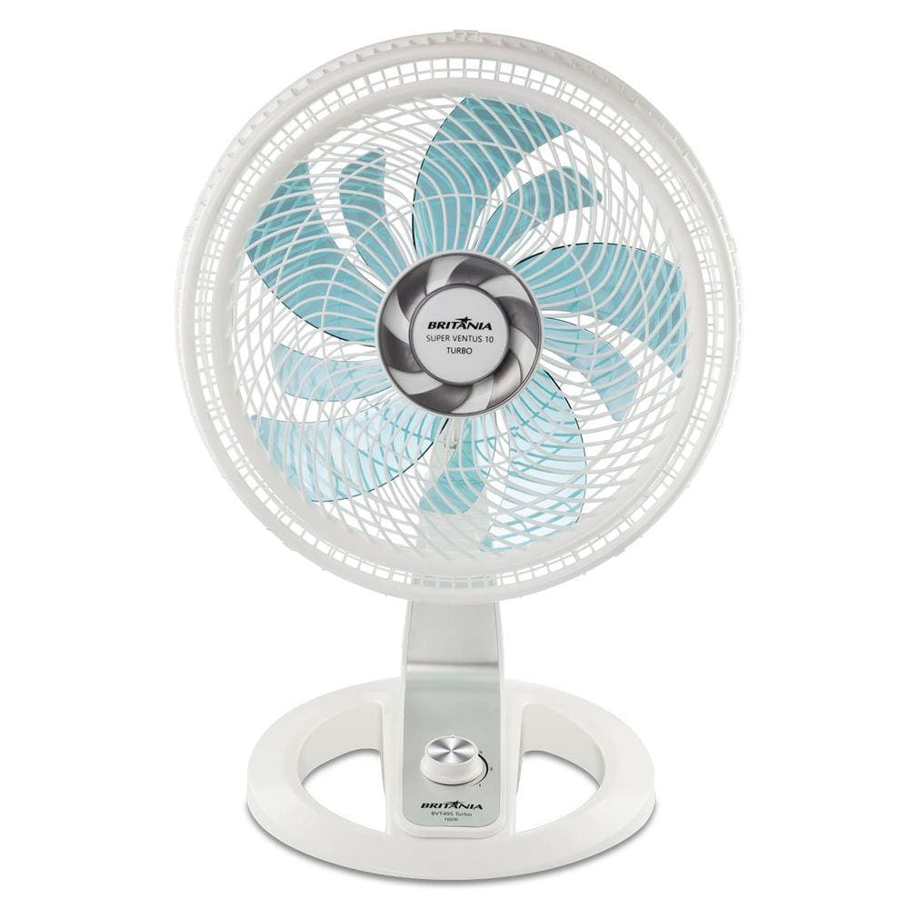 Ventilador Britânia BVT495BA Super Ventus 10 Turbo 10 Pás Branco
