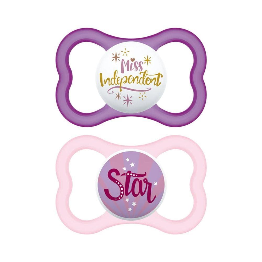 Chupeta Skin Soft Air 18m+ Menina Dupla com Caixinha - MAM