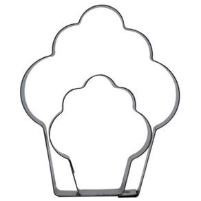 Kit Cupcake - Cortadores para Biscoitos/ Pasta Americana/ Biscuit - Inox