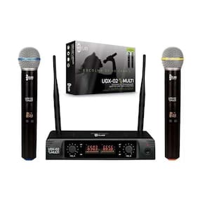 Microfone Dylan S/ Fio Uhf Duplo Display Digital Udx-02