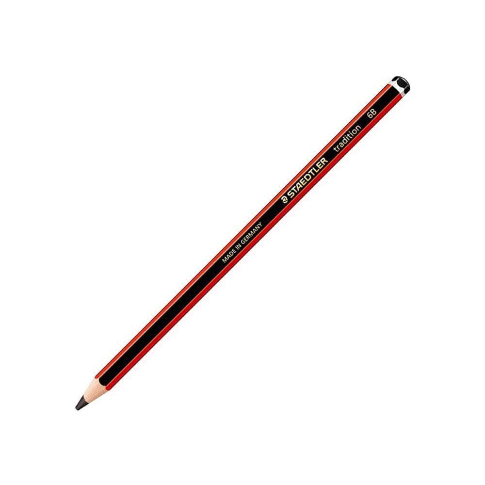 Lápis Preto 6B Staedtler Sextavado Tradition 12 Unidades