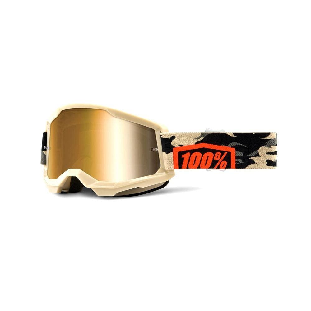 Óculos 100% Strata 2 Lente Espelhado Trilha Motocross