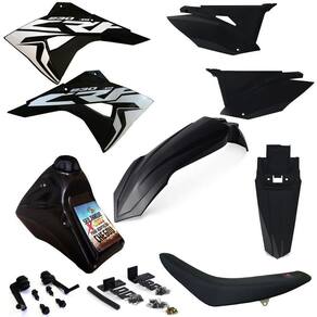Kit Plástico Biker Elite Completo Crf 230 Adaptável Xr 200 Xr 250 Tornado