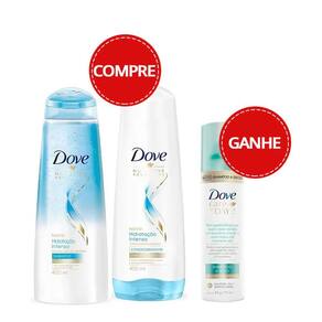 Kit Shampoo + Condicionador Dove Hidratação Intensa Oxigênio Ganhe Shampoo A Seco Dove Care On Day 2