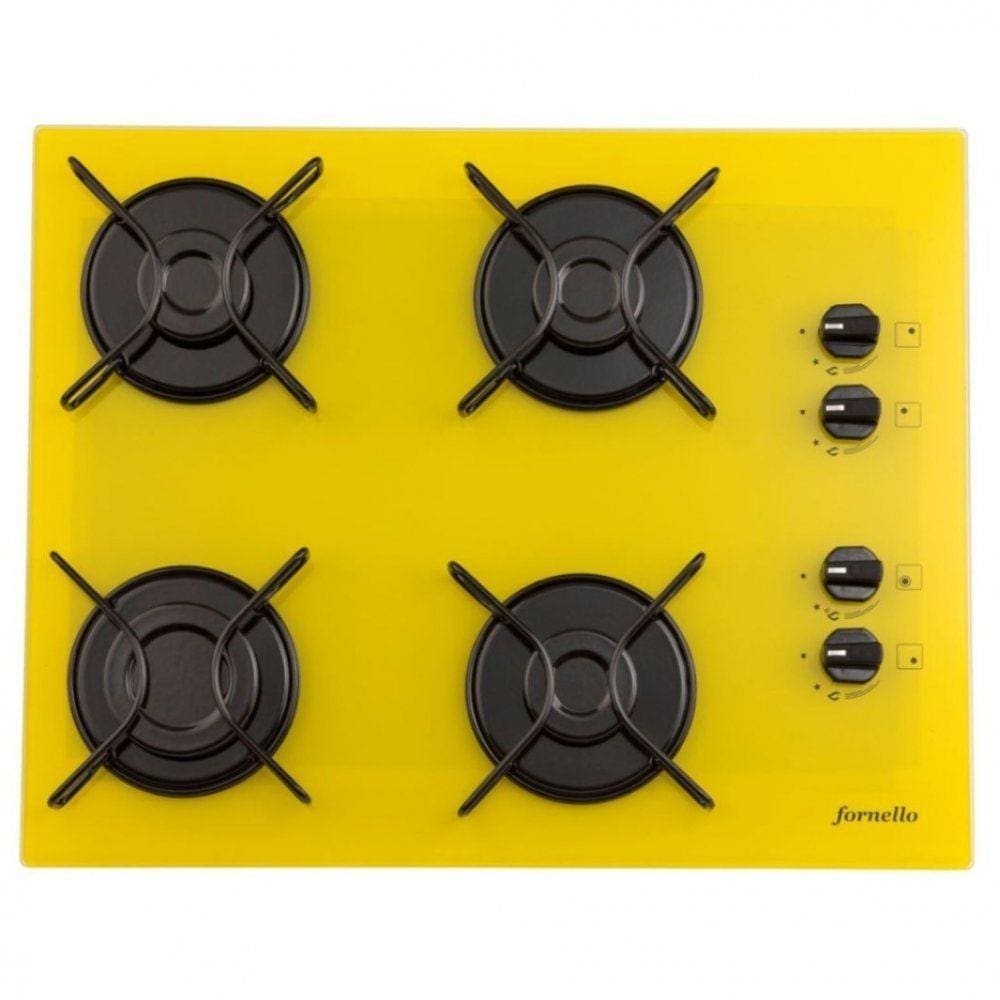 Fogão Cooktop Fornello 4 Bocas Acendimento Automático