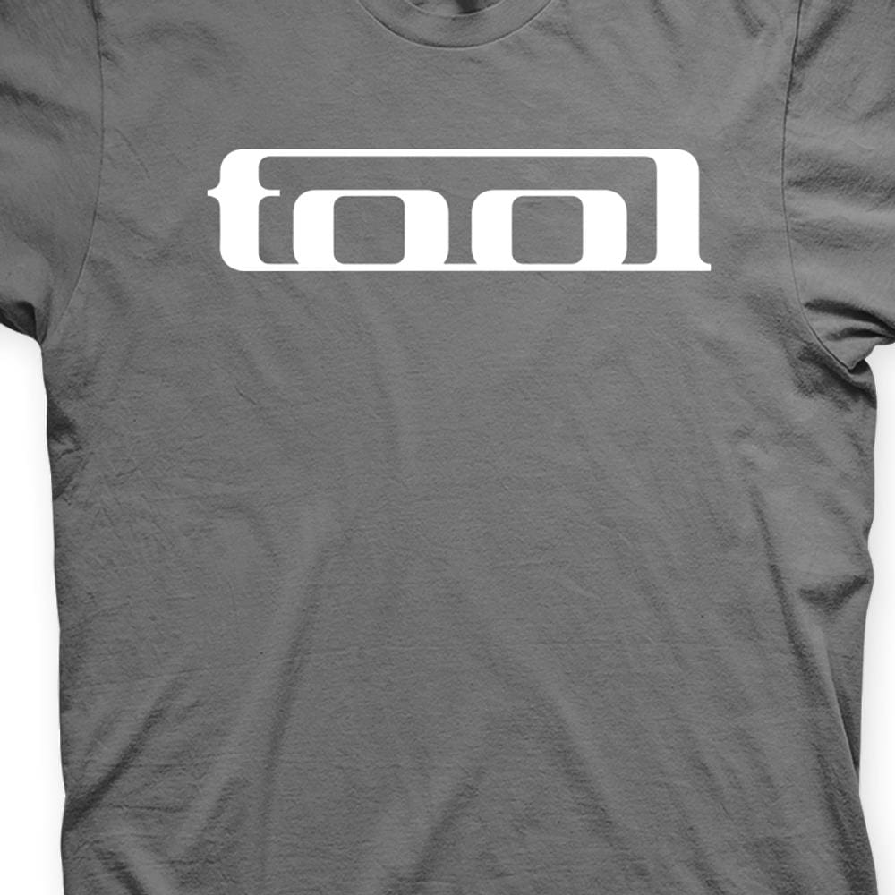 Camiseta Tool Chumbo e Branca em Silk 100% Algodão