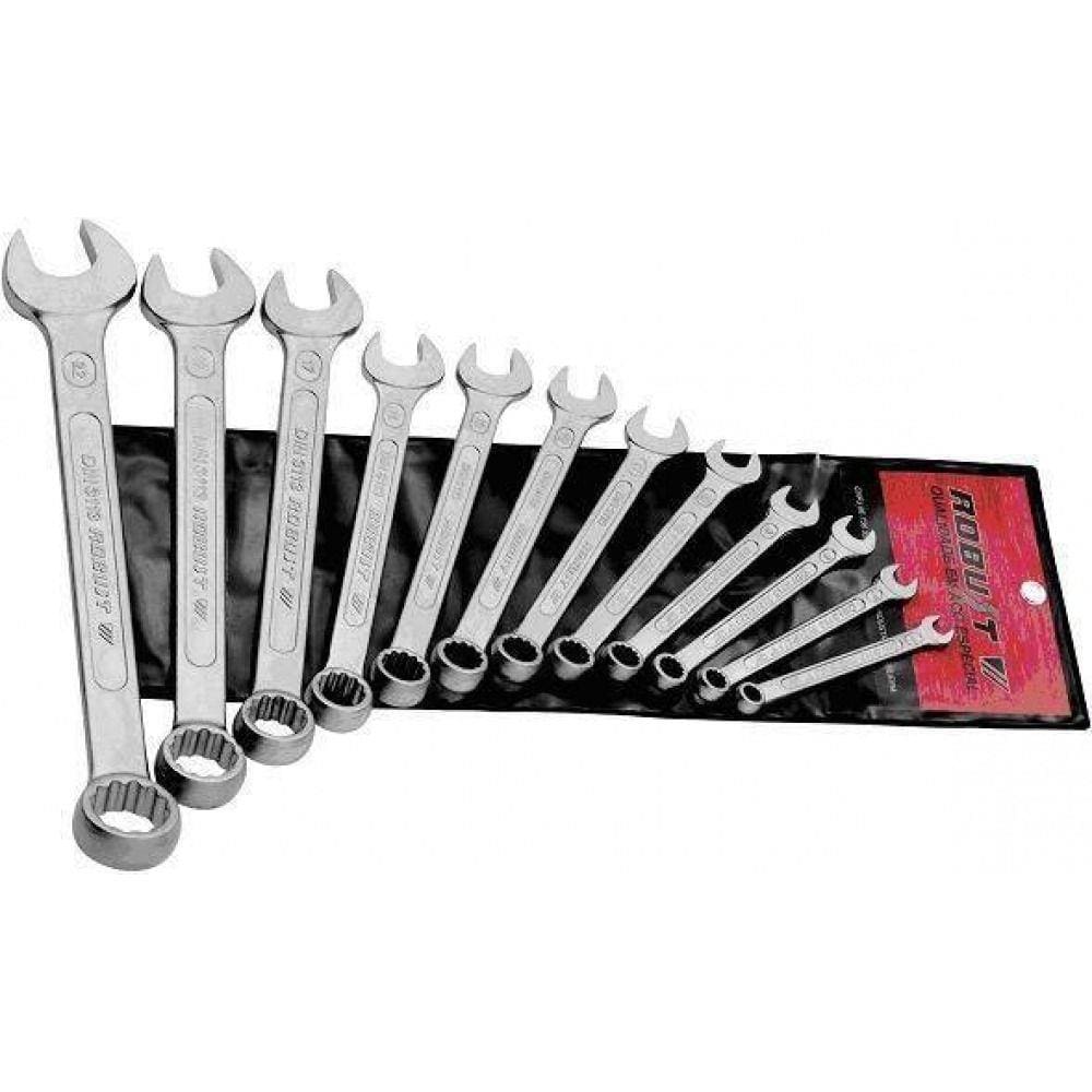 Jogo de Chave combinada 14b/13pm - 1/4" a 1" - Robust