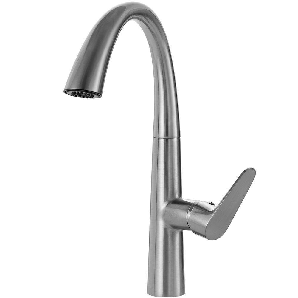 Torneira Para Cozinha Misturador Monocomando Extensível Juruá Pingoo.casa - Prata