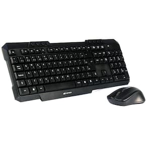 Kit C3 Tech Teclado E Mouse Usb Abnt2 Preto Sem Fio K-W10Bk