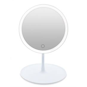 Espelho Maquiagem Led Ring Light Touch Makeup Mirror Branco