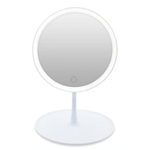 Espelho Maquiagem Led Ring Light Touch Makeup Mirror Branco