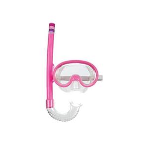 Máscara De Mergulho E Snorkel Infantil Mor Rosa