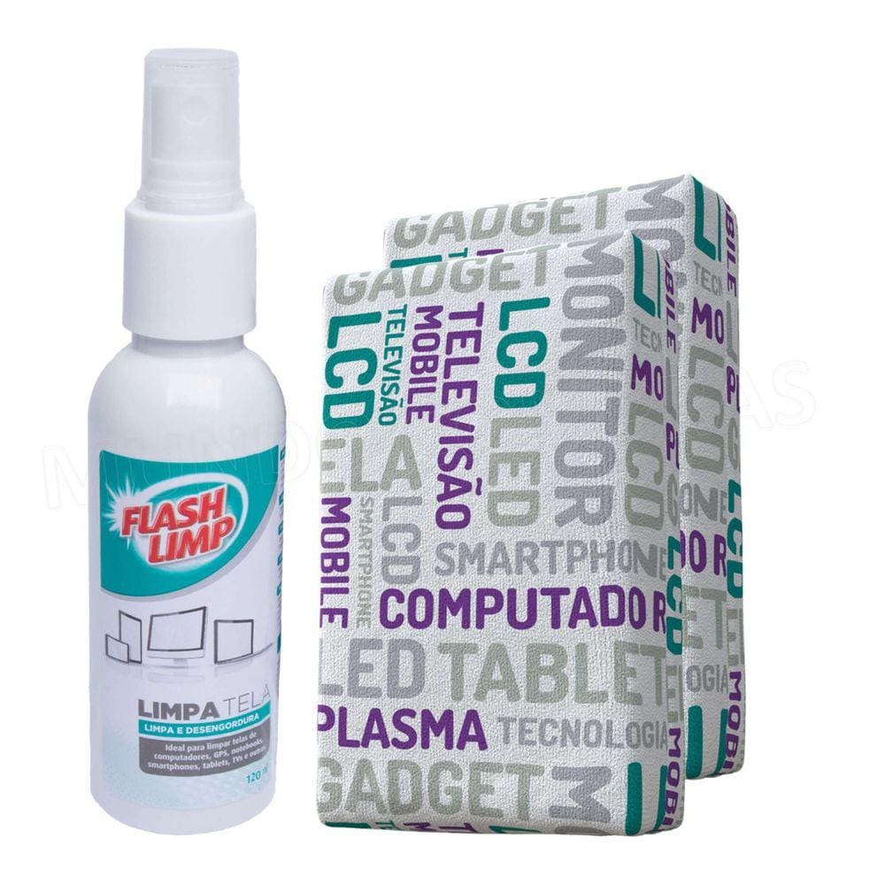 Kit Limpa Tela Flash Limp 120Ml