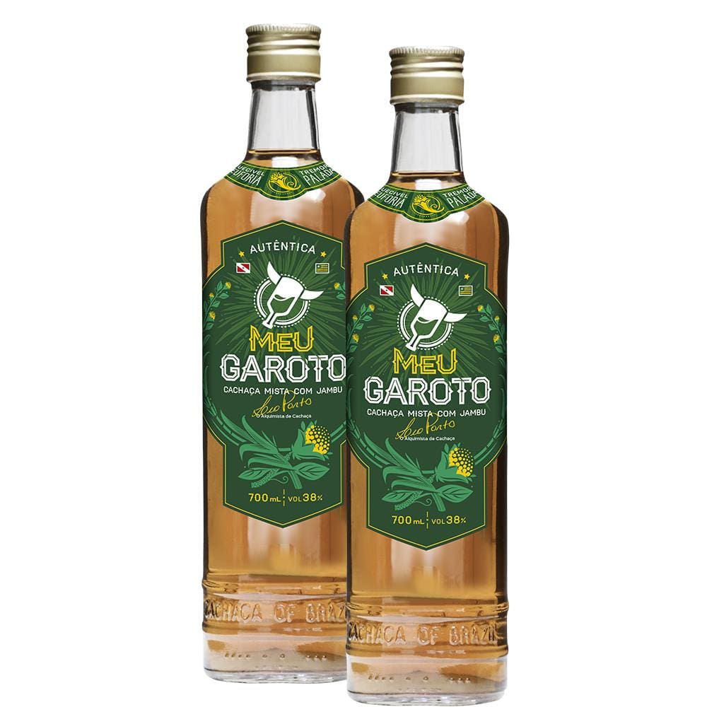 Kit Cachaça De Jambu Meu Garoto 700ml 2 Un.