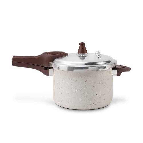 imagem-Panela de Pressão Ceramic Life Pressure com Fundo Indução 4,2 litros Brinox - Bege