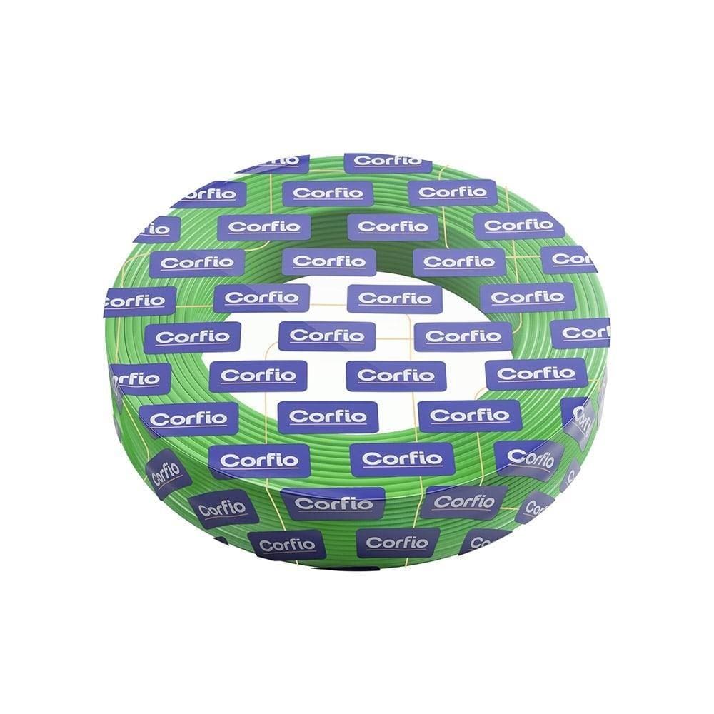 Cabo Flexível Hepr Corfio 10mmx100m Rolo 1KV Verde