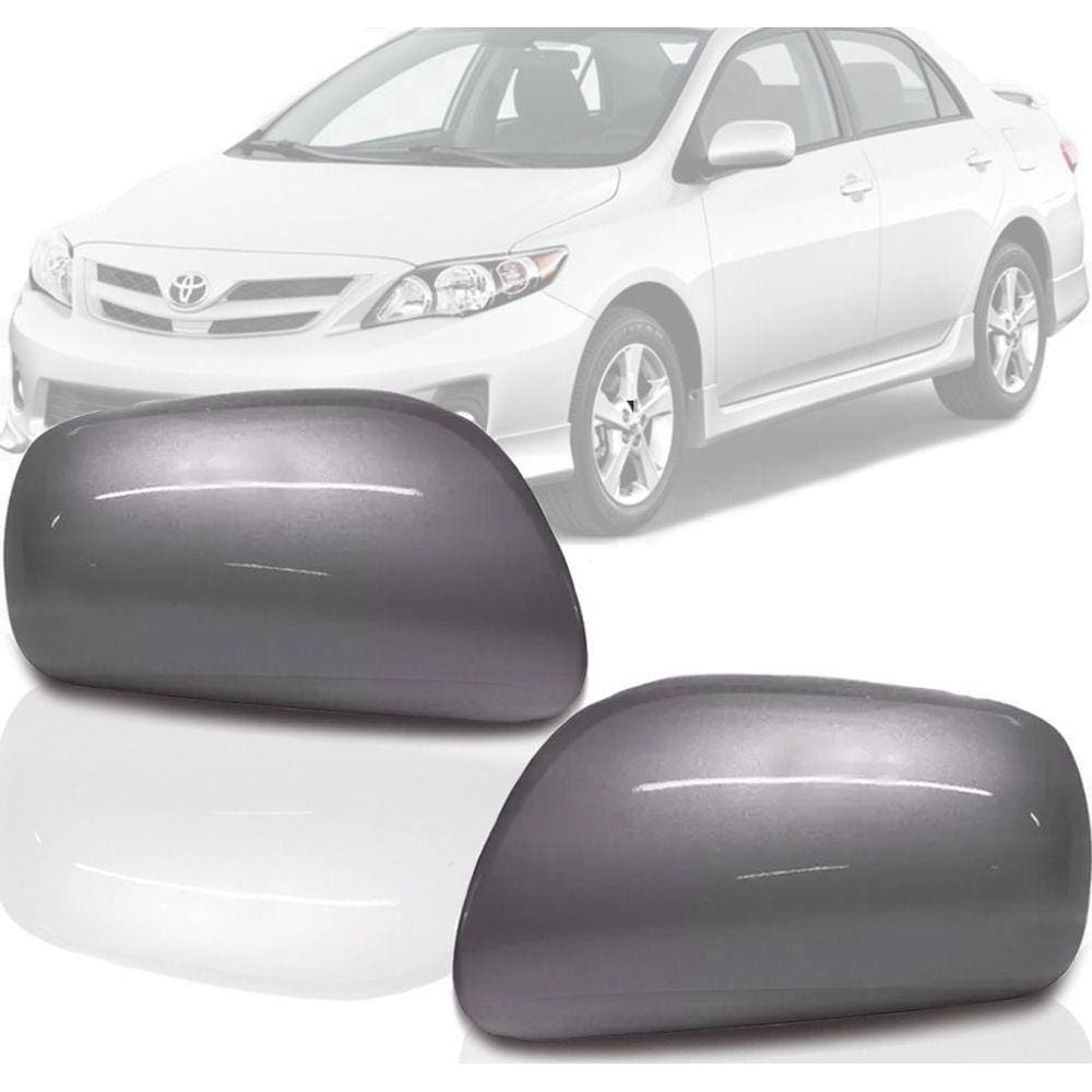 Par Capa Do Retrovisor Corolla 08 09 10 11 12 13 S/ Pisca