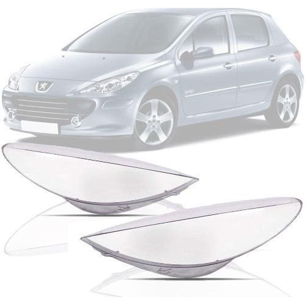 Lente Farol Peugeot 207 2009 2010 2011 12 2013 2014 Unidade