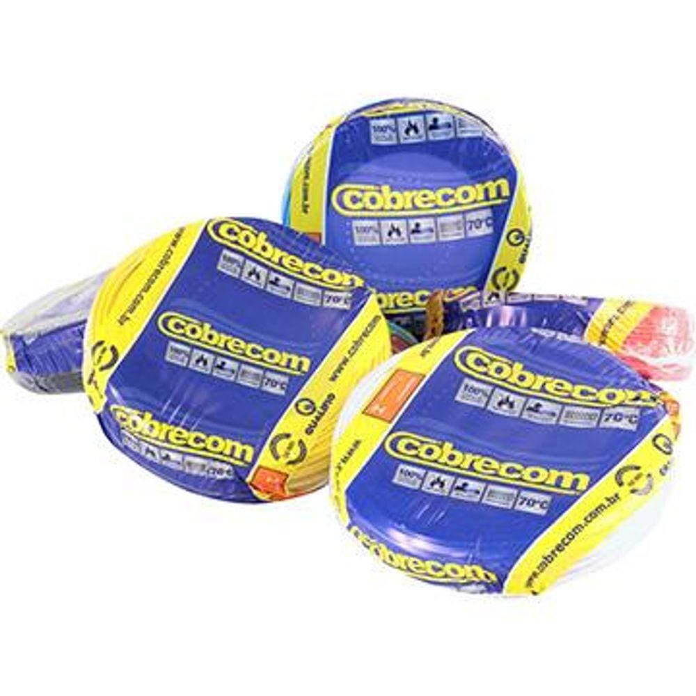Cabo Flexível 750v Antichama 1.5mmx100m Branco - Cobrecom