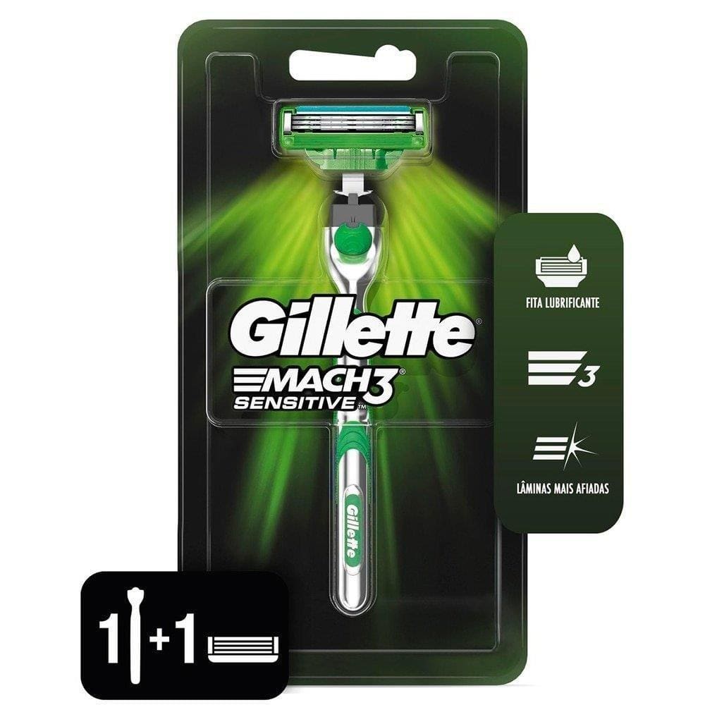 Aparelho Gillette Mach3 Sensitive