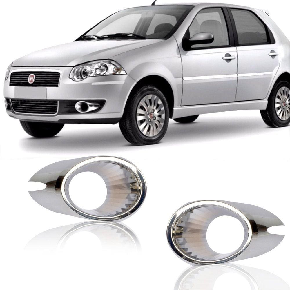 Moldura Aro Cromado Milha Siena 2008 2009 Palio 2010 2011 G4