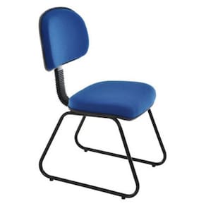 Cadeira Secretária Base Fixa Trapézio Linha Robust Azul