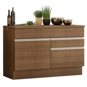 Balcão De Pia Madesa Glamy 1 Porta E 2 Gavetas Rustic