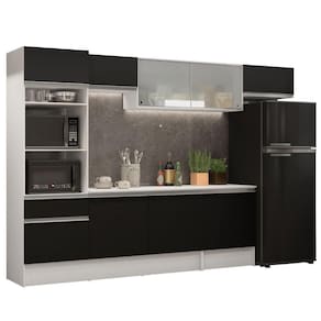 Cozinha Completa Topazio Branco/preto Madesa