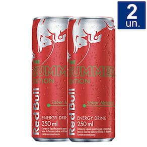 Kit 2 unidades Energético Red Bull The Summer Edition Sabor Melancia 250ml