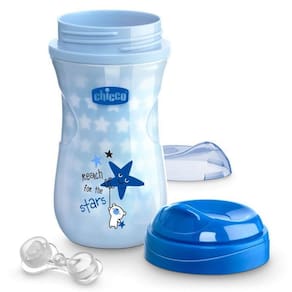 Copo Luminoso Chicco Brilha No Escuro Azul 14M+