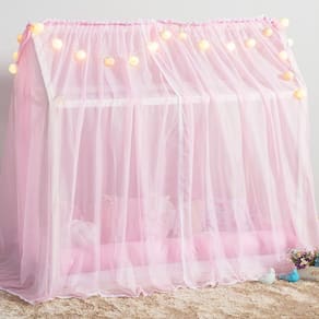 Mosquiteiro Para Cama Montessoriana Voil Rosa 1,60 X 1,70
