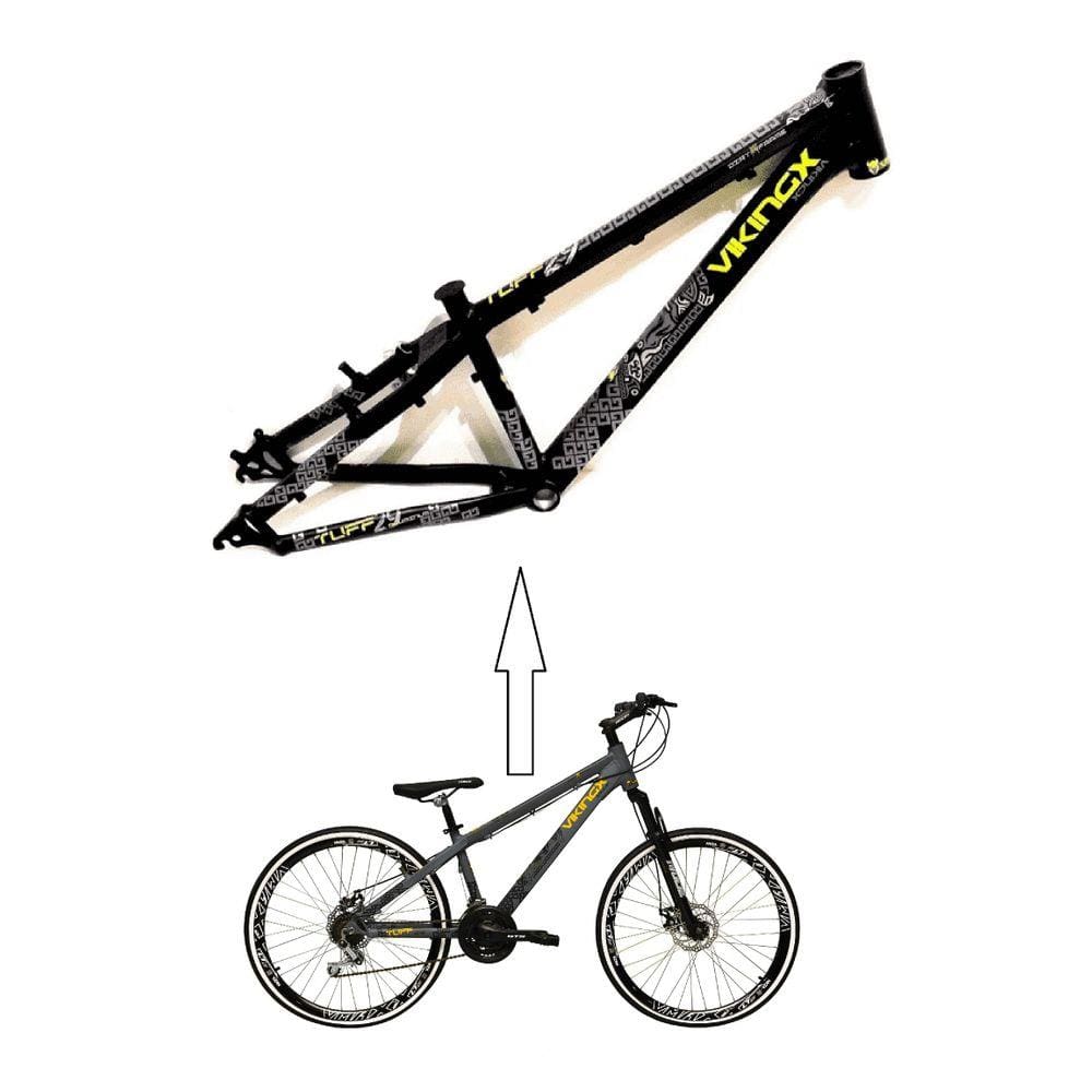 Quadro Bicicleta Bike Bmx Grau Highone Freeride Joker Aro 26 - Loja Cross  Bike: Há 30 anos com você