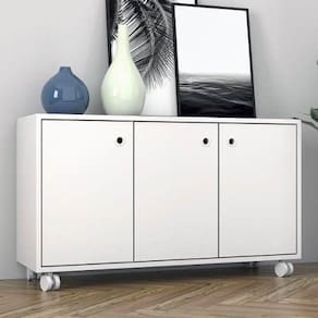Armário Aparador Buffet 3 Portas Bp Fosco Bho25 - Branco