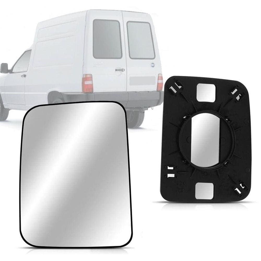 Lente Espelho Com Base Retrovisor Fiorino 97 98 99 01 02 10