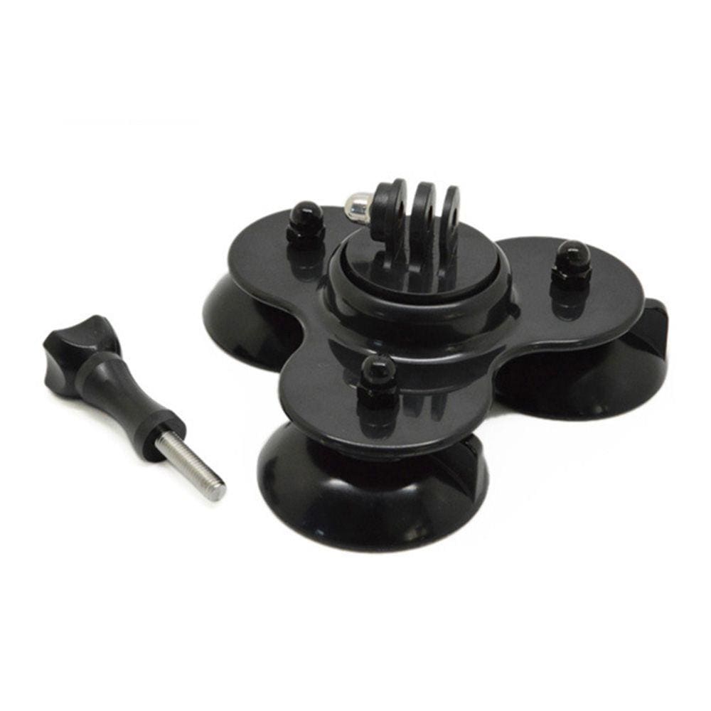 Ventosa Carro Sucção Monope Tripode + Parafuso + Adaptador Preto