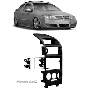 Moldura De Painel 2 Din Chevrolet Astra 1998 1999 2000 2001 2002 2003 2004 2005 2006 2007 2008 2009 2010 2011 2012 - Ar Condicionado Analógico