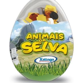 Animais Da Selva Ovo Surpresa - Blocos De Encaixe Colecionáv