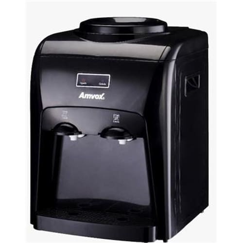 imagem-Bebedouro Refrigerado Amvox Bivolt Preto Garrafão Galão Água Gelada Natural ABB 240 BLACK
