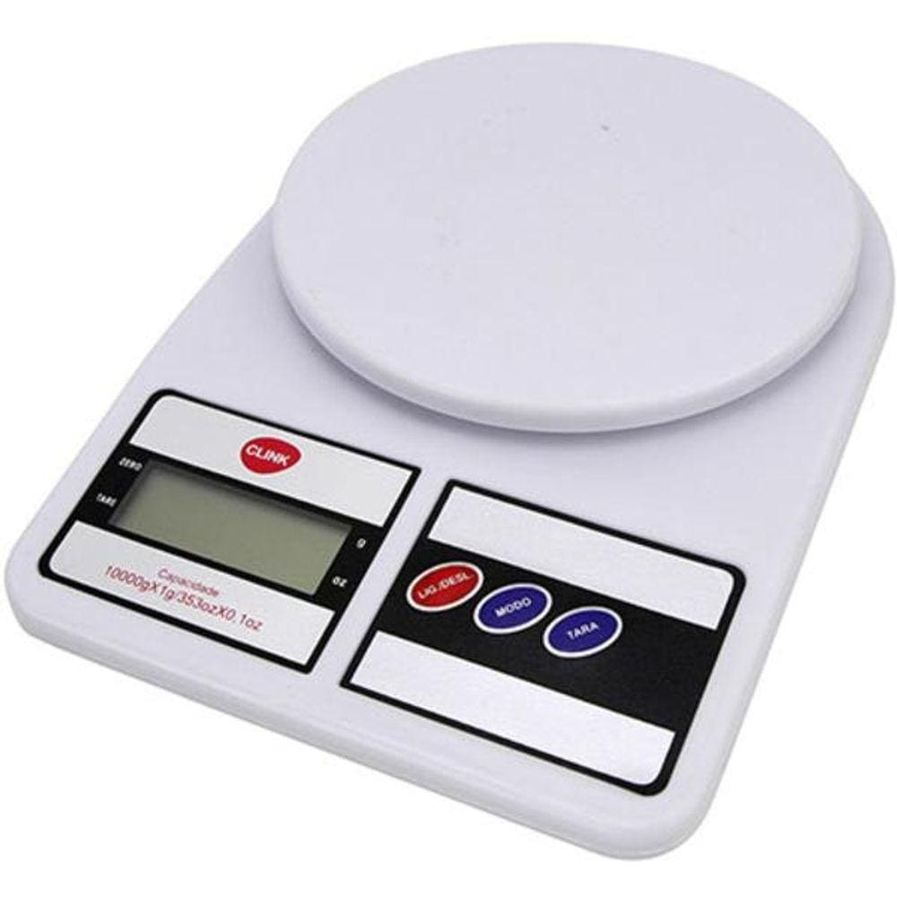 Balança digital cozinha plástico 10 kg CLINK