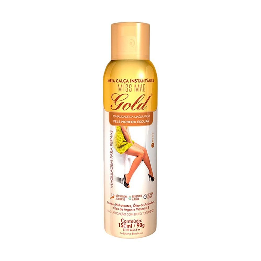 Maquiagem Para As Pernas Miss Mag Gold Morena Escura 150ml