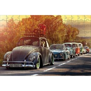 Puzzle 3000 pecas vintage car fusca - quebra cabeca - grow