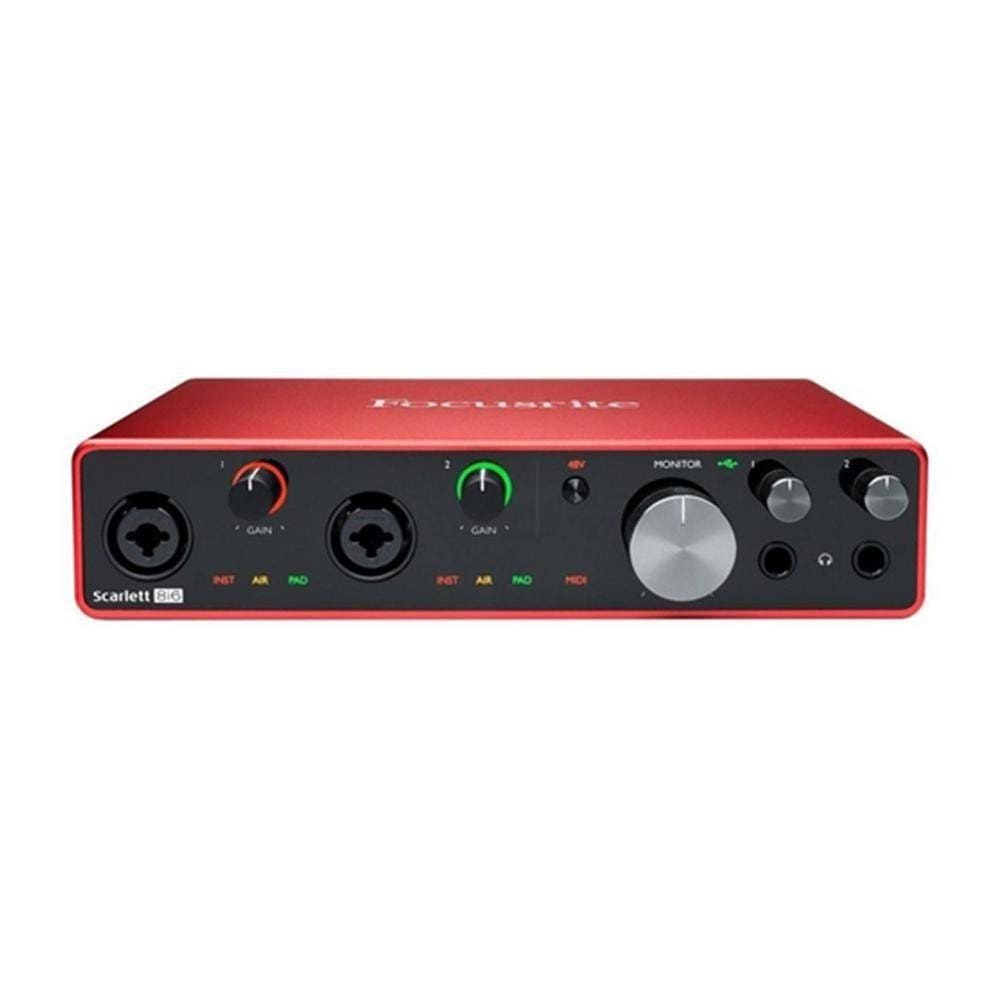 Interface De Áudio Focusrite Scarlett 8I6 3Rd Gen