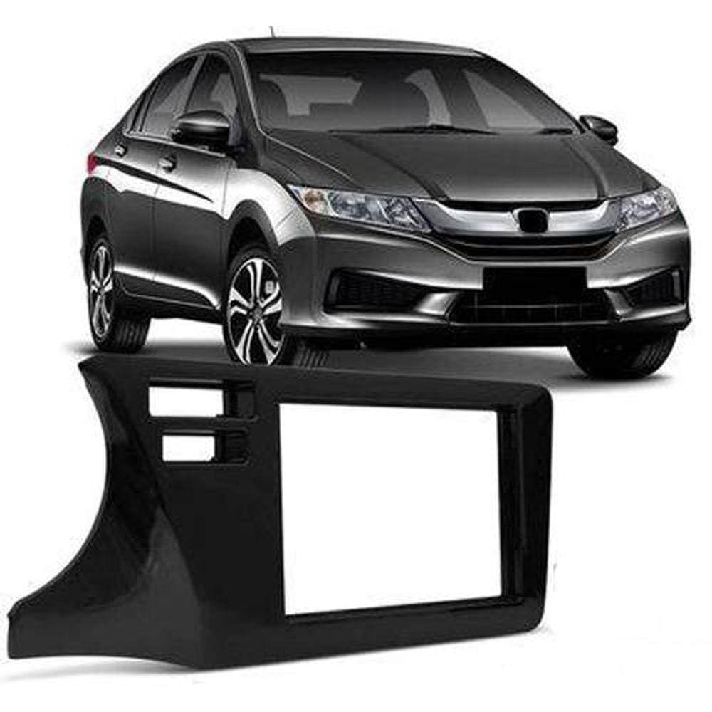 Moldura Painel 2 DIN Multimidia MP5 Honda City 2015 2016 2017 2018 2019