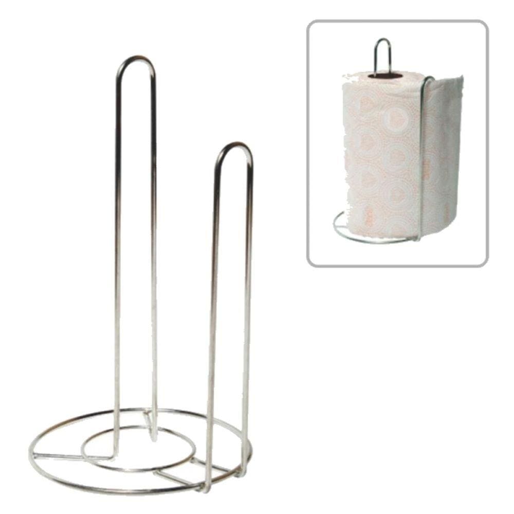 Suporte Para Rolos Porta Papel Toalha Mesa Bancada Vertical 15x15cm