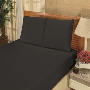Jogo De Lençol Casal Cama box e Comum Varias Cores 3 Peças.