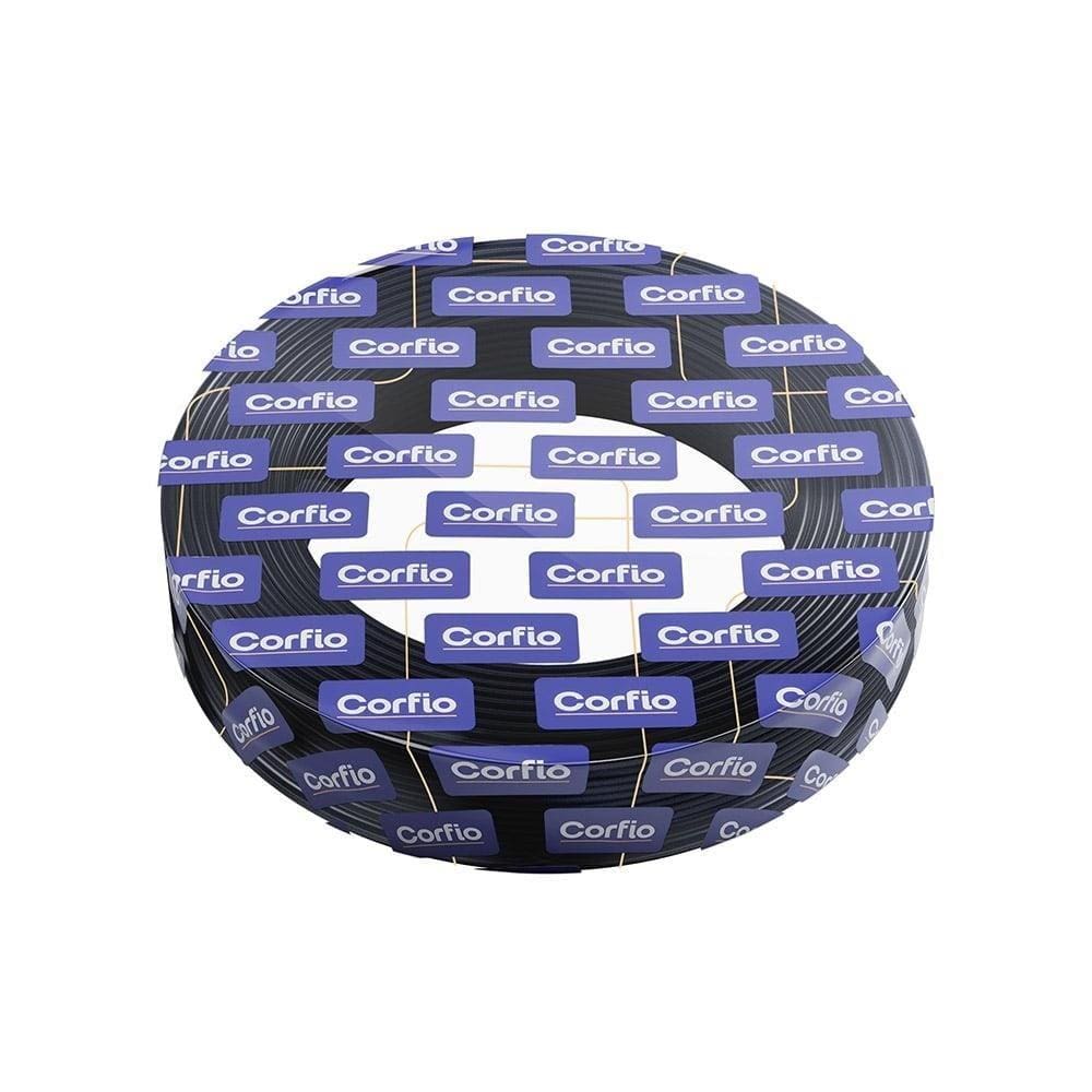 Cabo Flexível Hepr Corfio 10mmx100m Rolo 1KV Preto